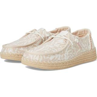 HeyDude Women's Wendy Espadrille Retro Palm Sneaker Damer størrelse 39 farve beige