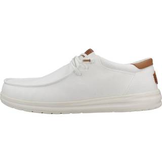 HeyDude Paul Canvas Sneaker Herrer størrelse 45 farve hvid
