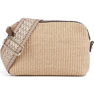 Abro Raffia Kaia Crossover taske gul