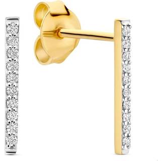 Isabel Bernard De la Paix Flavie 14 Karat gold ear studs with diamond 0.11 carat IBD360039