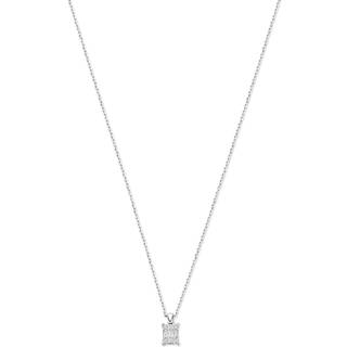 Isabel Bernard De la Paix Maxime 14 karat whitegold necklace with diamond 0.11 carat IBD350023
