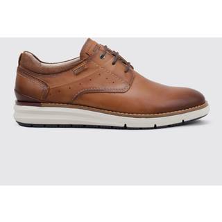 Pikolinostil mænd. M1A-4276C1 Manacor brune lædersko (44), Fast, Blonder, Casual