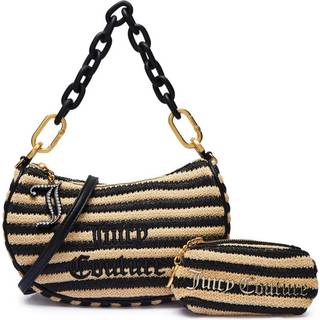 Juicy Couture Blossom Straw S Skuldertaske sort/beige