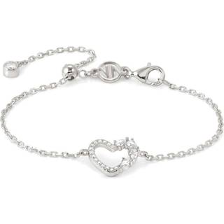 Nomination Silver White Crystal Heart Bracelet - 18cm