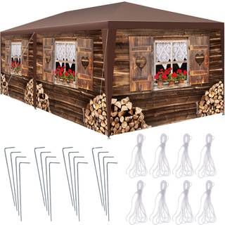 Pavillon Almchalet med aftagelige sidepaneler - 6 m
