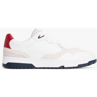 Leather Mixed Texture Basketball Trainers