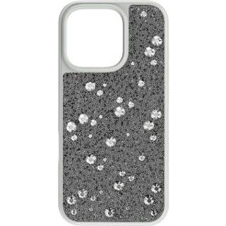 High Smartphone Schutzhülle, Verstreutes Design, iPhone® 16 Pro, Silberfarben