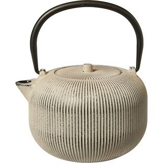 Tekande i støbejern med si beige 1 liter