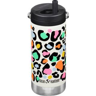 Isoleret Termoflaske TKWide 355 ml med Twist Cap, Leopard Print