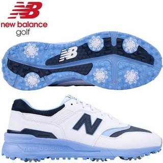 NEW BALANCE Golfsko 997 Golf, hvid/blå