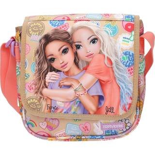 TOPModel TOPModel Skuldertaske GIRL POWER - Beige og koral - Lille (413288)
