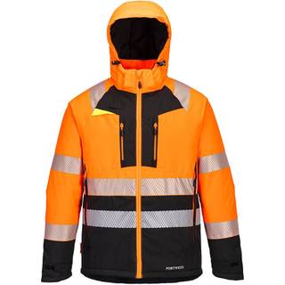DX4 hi-vis kl. II vinterjakke - Orange/Sort (Størrelse: 4XL)