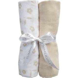 Summerville Organic Tæppe/ Stofble i Musselin 2-pak Øko, Petal/Sandshell