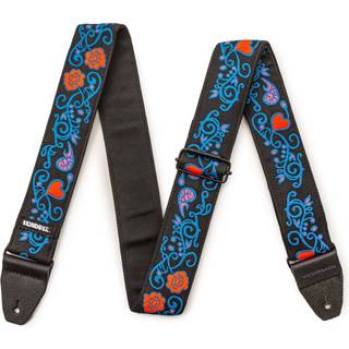 Dunlop JH24 Hendrix Blacklight Monterey Guitarrem i tekstil Blue