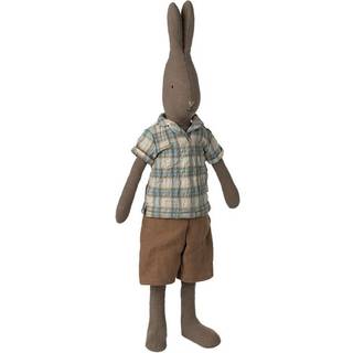 Maileg Hare - Str. 3 - Brun - Bluse og Shorts
