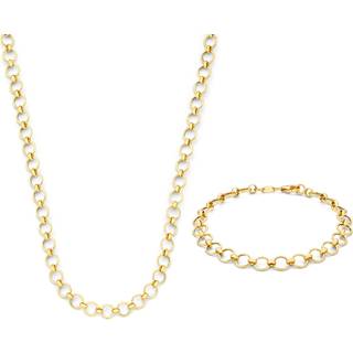 Isabel Bernard Cadeau d'Isabel 14 karat gold necklace and bracelet gift set IB90178