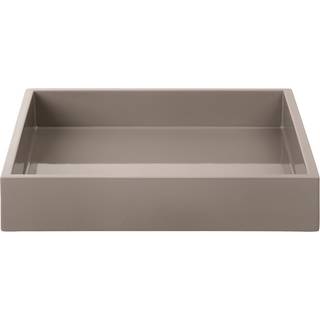 Mojoo - Lux lak bakke 19x19x3,5 cm - Warm Grey