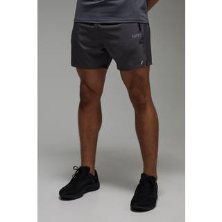 Mens Khaki Man Active Perforated Stretch Woven Regular Fit 5inch Short