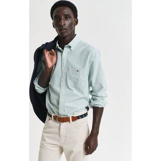 GANT Herre Regular fit klassisk bankerstribet Oxford-skjorte (M)