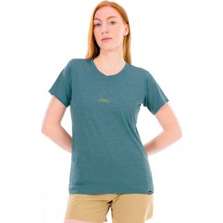 Patagonia Women's Cap Cool Daily Graphic Shirt Lands Funktionsshirt Damer størrelse M farve turkis