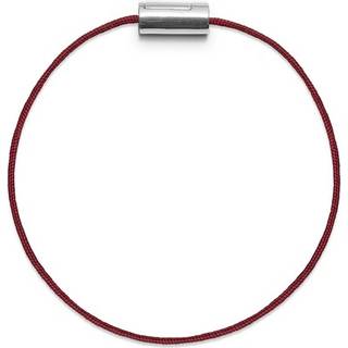 Black Sun Basisarmbånd i rød nylon m. sølvlås