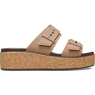 Crocs women Brooklyn Cork Buckle Sandals Milk Chocolate 36