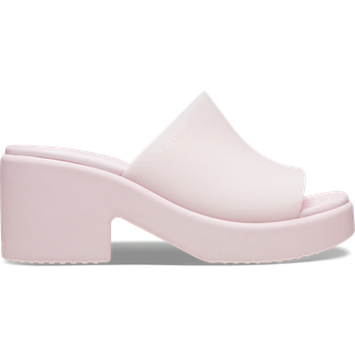 Crocs women Brooklyn Frosted Heel Sandals Pink Milk 41
