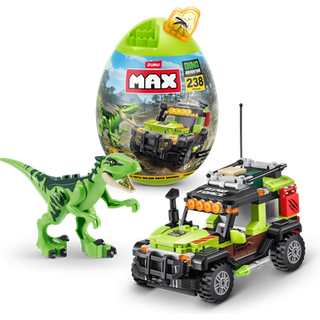 Max Build More 219 pc Dino Escape Series 1 klodsst til brn 6+ Skab Dino-kretjer og mere UNbox Discover Build