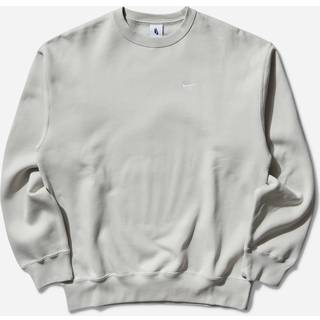 Nike Solo Swoosh-crewtrøje i fleece til mænd - grå - M