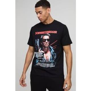 Mens Black Regular Fit Regular Fit The Terminator License T-Shirt
