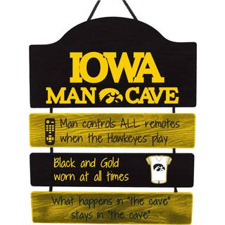 Foco Iowa Hawkeyes NCAA 2018 Helmet Mancave Sign