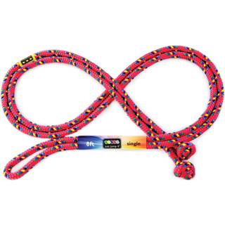 Bare hopp det 8 'fods enkelt hoppet reb til b?rn kvinder og m?nd - aktivt udend?rs ungdoms fitness excansing udstyr - flettet nylon gymnastiksal