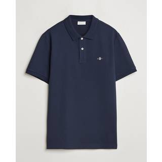 GANT Textured Polo Evening Blue
