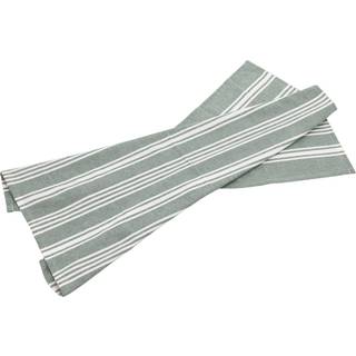 Bastian Recycle Eco Stripe viskestykke grågrøn 70x50 cm