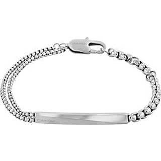 Asymmetric Chain Bracelet - Iconic ID - Silver - One Size