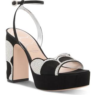 Valentino Garavani Bowow 115 moirÃ© platform sandals - black - EU 38