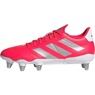 Kakari Soft Ground rugbystøvler - Lucid Red / Silver Metallic / Cloud White - 46