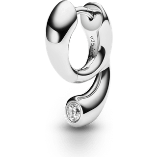 Mermaid Pool Huggie - Silver