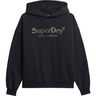 Superdry Relaxed 100% Bomuld Venue Metallisk HættetrøjeEU 36 (UK 8)