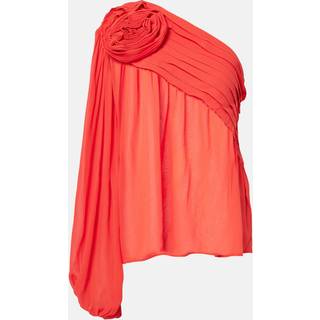 Farm Rio Floral-appliquÃ© one-shoulder top - red - XL
