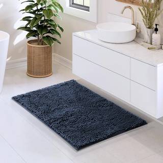 Hearth & Harbor Badet?pper Chenille Badem?tte - Maskinvaskbar Badem?tter til Badev?relse Skridsikker bagside Gummi Hurtigt?rrende Badev?relsesm?t