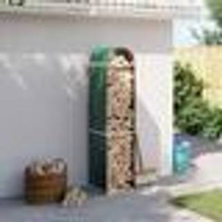 brændestativ 40x45x170 cm galvaniseret stål grøn