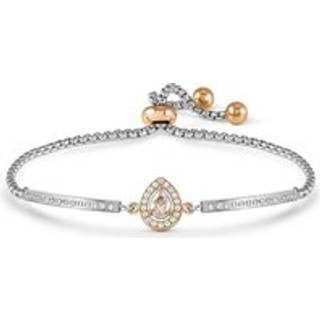Nomination Royal Dream Rose Gold Pear Crystal Bracelet - Silver - Adjustable