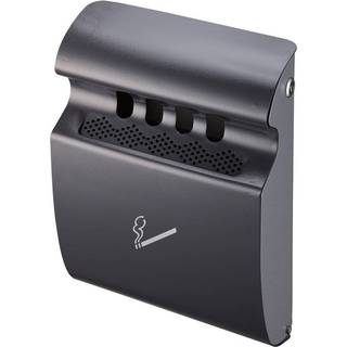 Twin Stylish udendørs askebæger i pulverlakeret stål grå