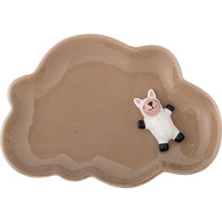 Bloomingville Dolly tallerken 14x20 cm Brun