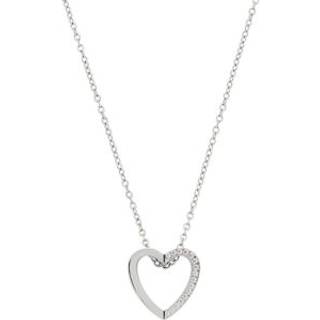 Leonardo 024914 Damen-Halskette mit Herz-Anhänger Dolores Edelstahl