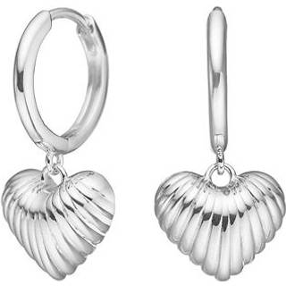 Nordahl Jewellery Breeze52 øreringe i sølv med hjerte