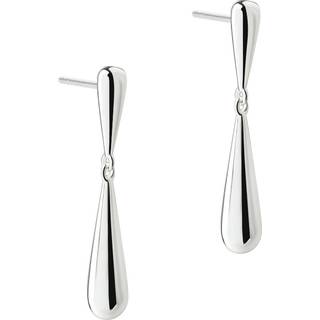SHINY DROP EARSTUD | SILVER