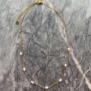 ANNEBRAUNER Classic Pearl Halskæde 18K Guldbelagt