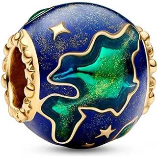 Pandora 762431C01 Charm Planet Erde Goldfarben
